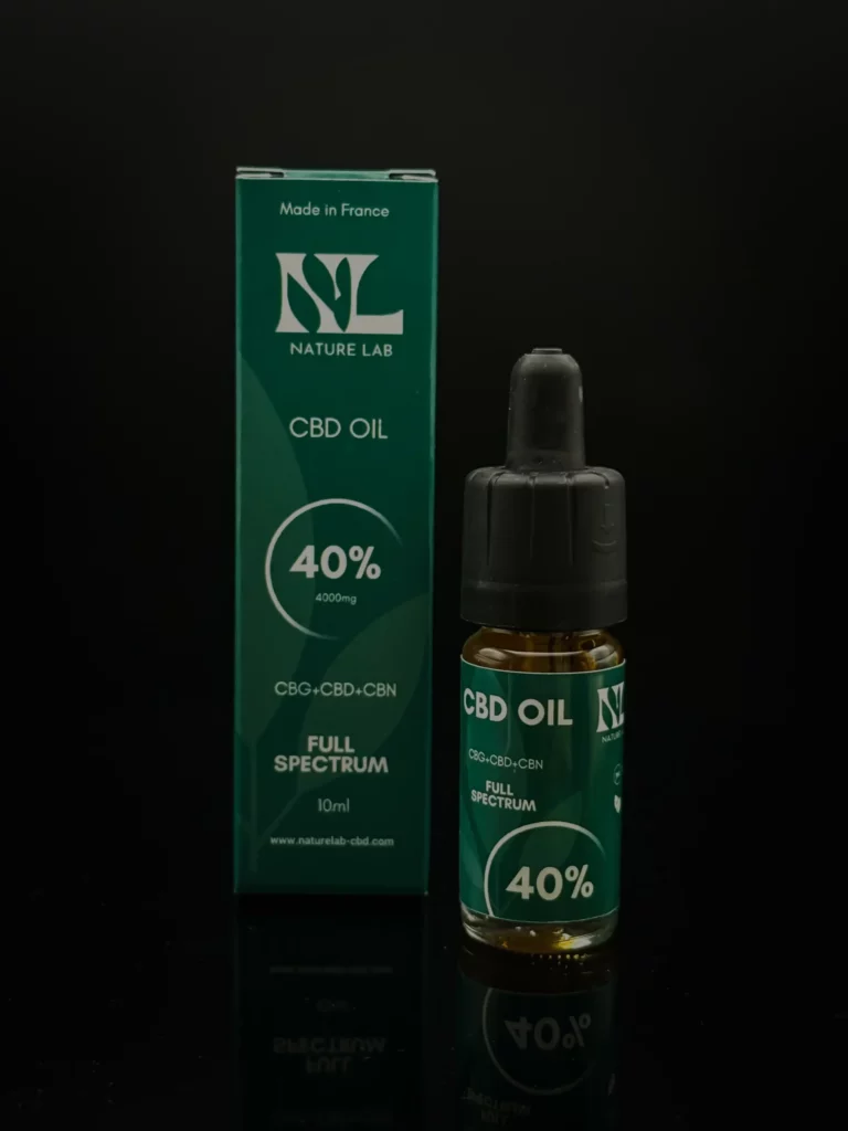 Huile CBD 40% Nature Lab — bio full spectrum made in France