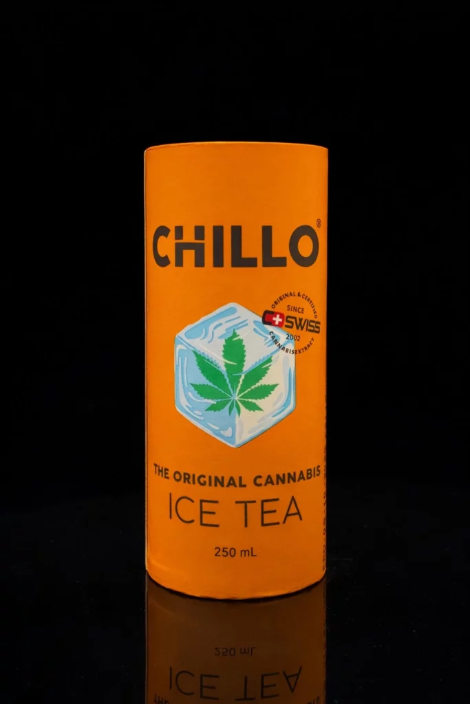 ice tea relaxant cbd maide in swiss suisse thé glaçé chillo