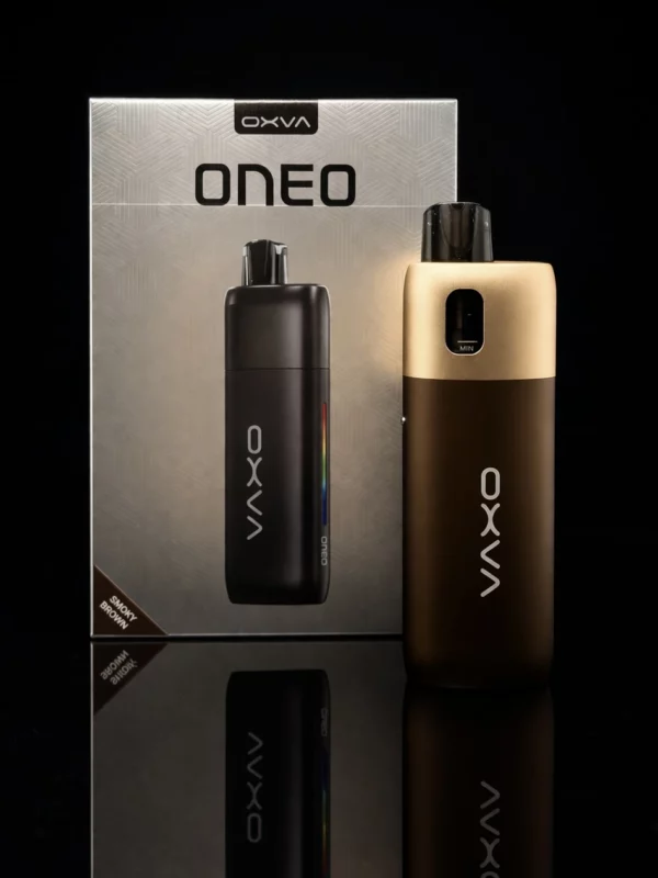 oxva oneo pod cigarette electronique compacte aluminium led