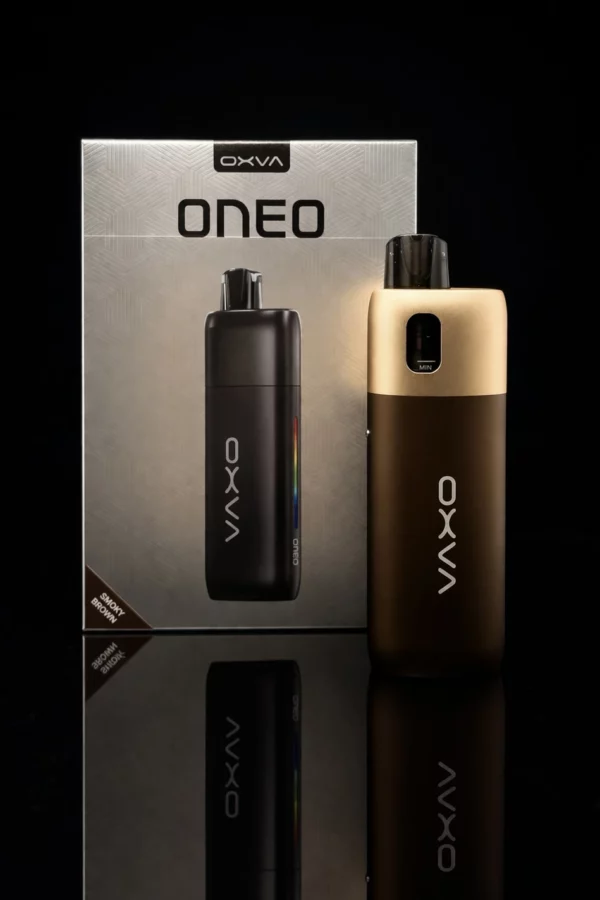 oxva oneo pod cigarette electronique compacte aluminium led
