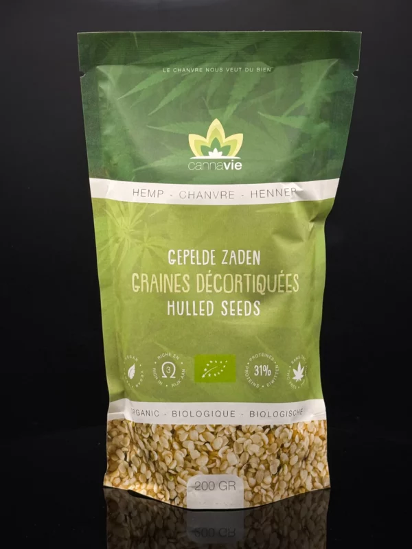graines de chanvre décortiquées Cannavie 200g protéines végétales oméga 3