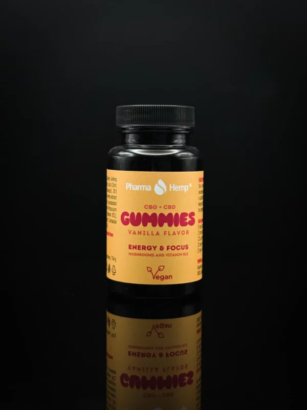 gummies CBD CBG focus energy pharma hemp vanille bonbons CBD sans THC