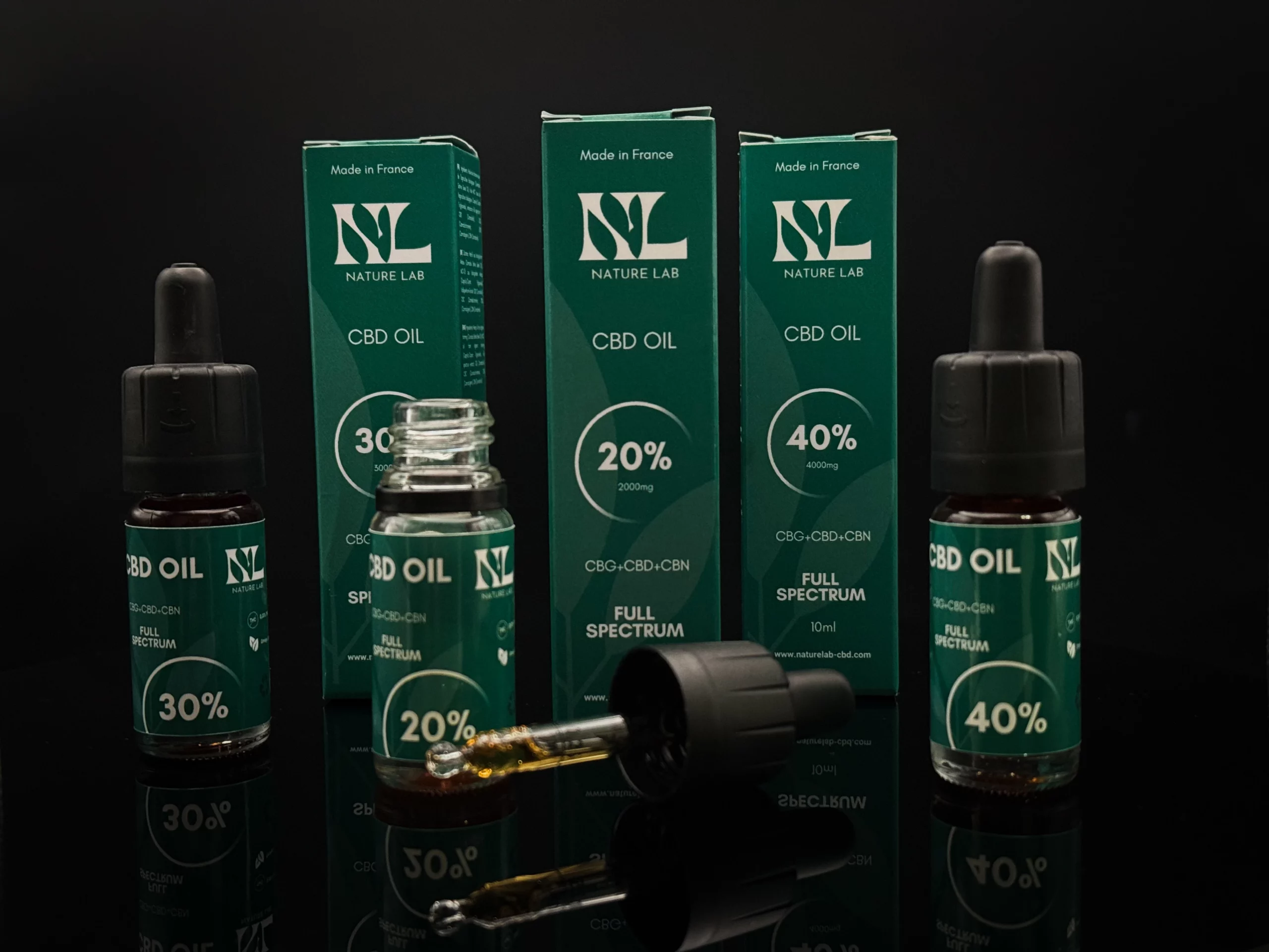 Huiles CBD premium disponibles boutique Saint-Louis
