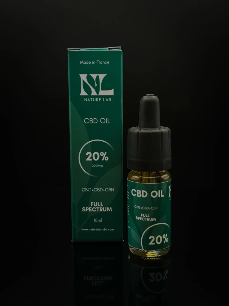 Huile CBD 20% Nature Lab — bio full spectrum made in France