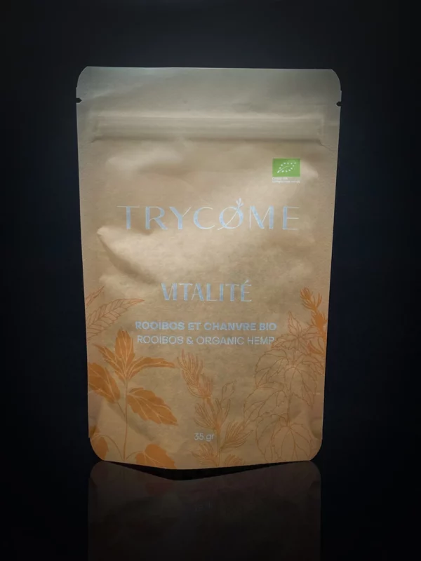 infusion CBD bio vitalité Trycome énergie naturelle rooibos