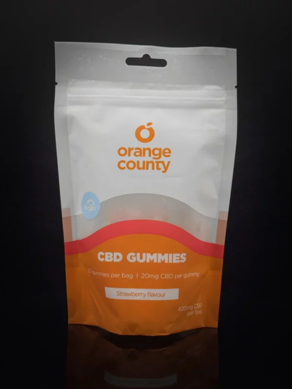 gummies CBD Orange County fraise 200mg bonbons CBD sans THC