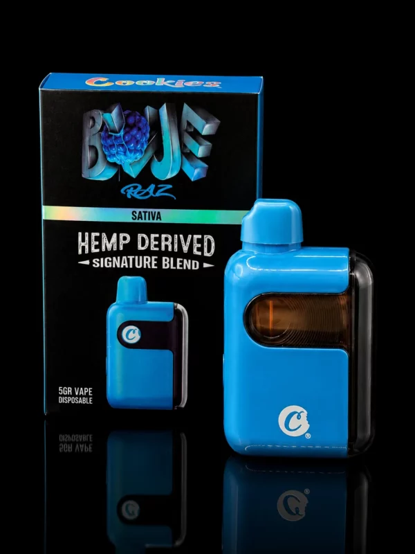 Vape jetable Blue Razz Cookies CBD 5g - profil Sativa