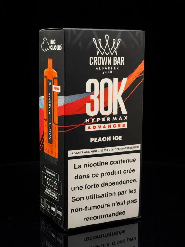 puff al fakher crown bar 30k vape fumée dense chicha goût shisha premium
