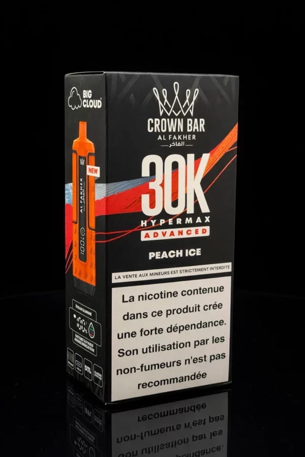 puff al fakher crown bar 30k vape fumée dense chicha goût shisha premium