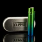 Briquet Clipper Métal - Peacock