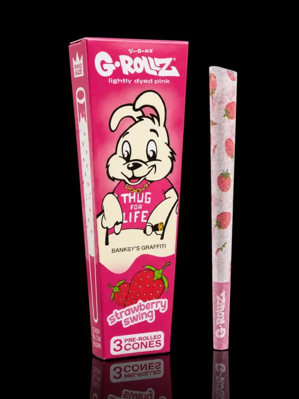 Cônes G-Rollz Strawberry Swing (x3 King Size)