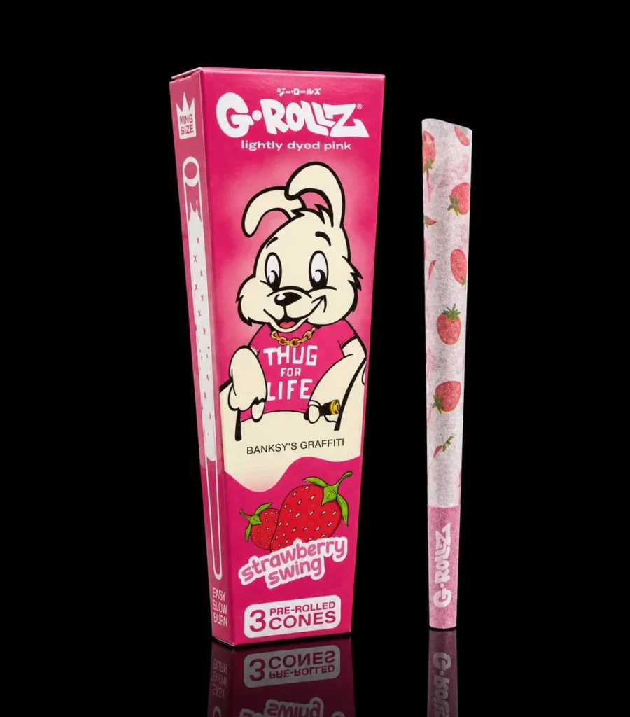 Cônes G-Rollz Strawberry Swing (x3 King Size)