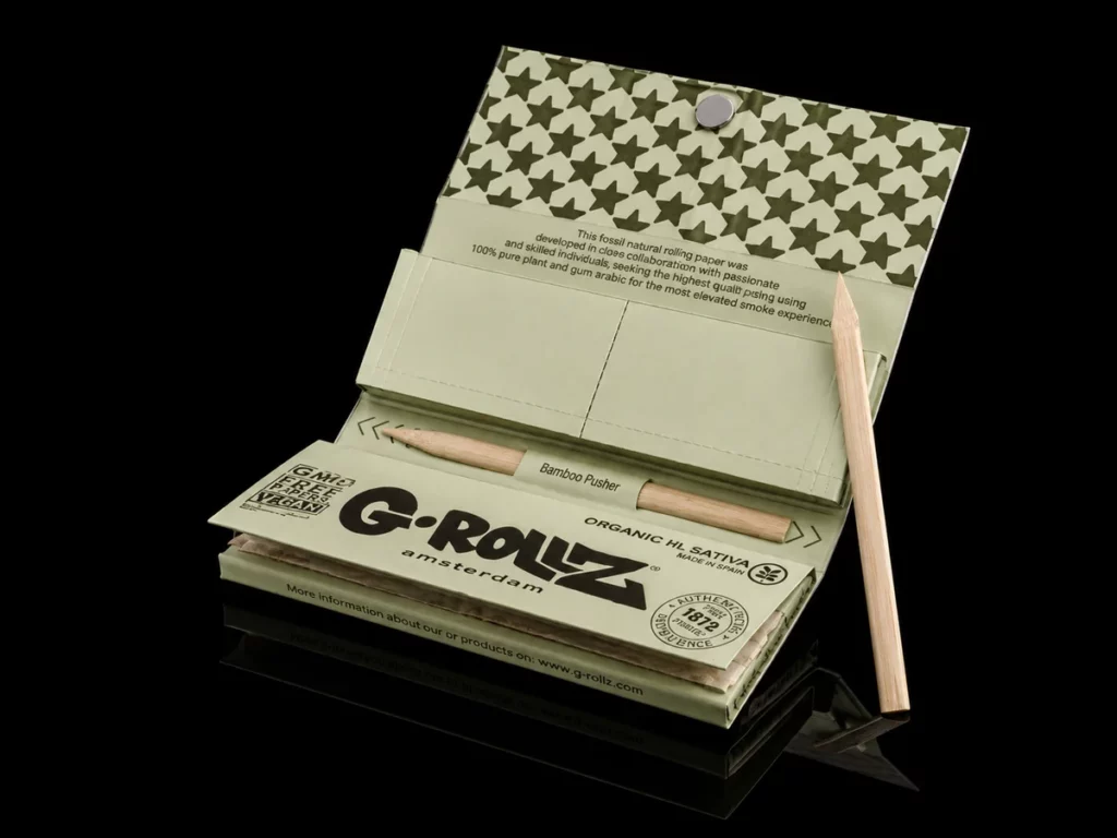 Feuilles G-Rollz Mediano Unbleached ouvert