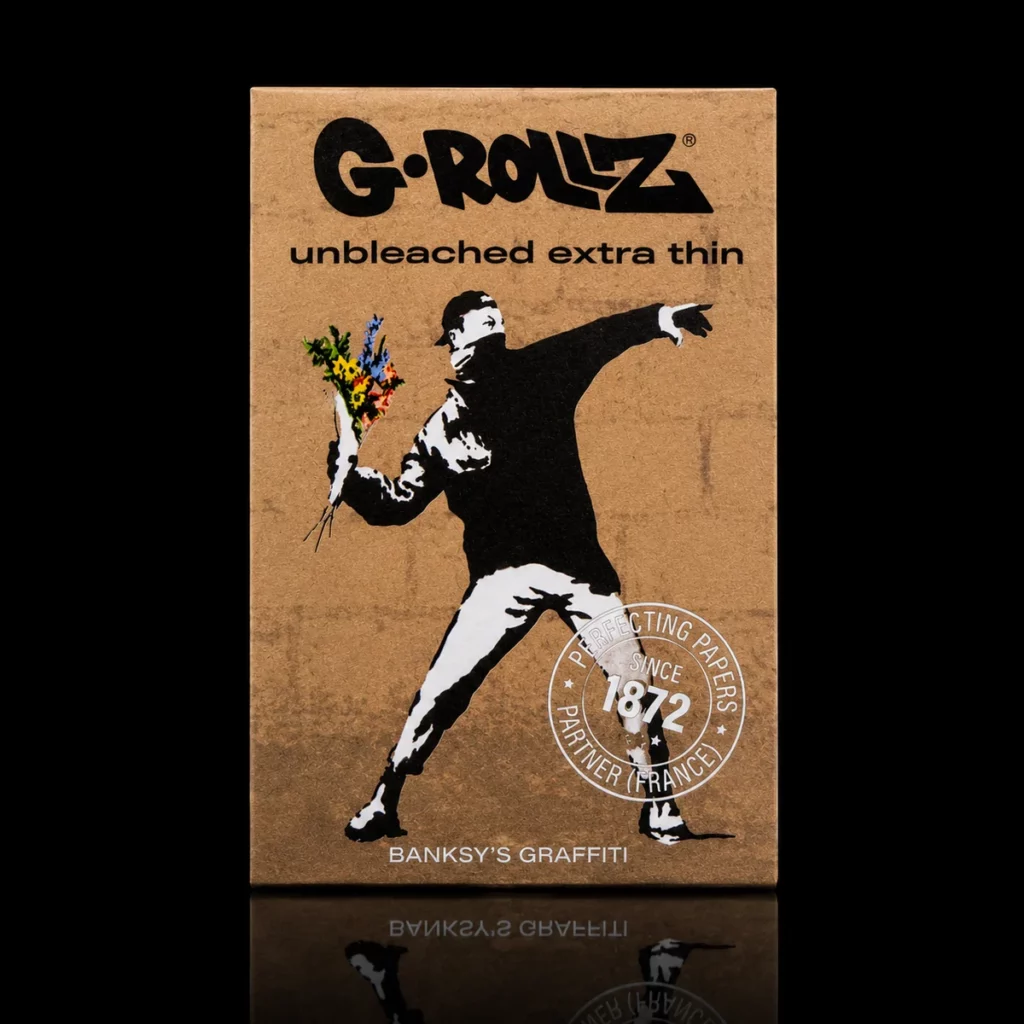 Feuilles G-Rollz Unbleached Extra Thin Banksy