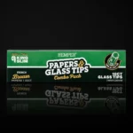 Combo Pack HEMPER Papers & Glass Tips : 32 feuilles King Slim French Brown et 10 filtres en verre 7 mm