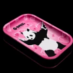 Plateau de Roulage Panda Banksy G-Rollz vu de trois quarts
