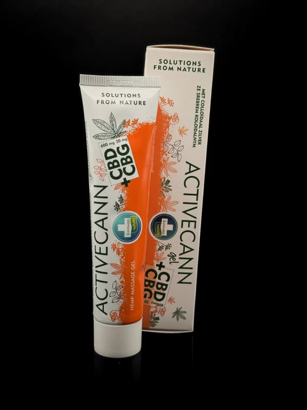 Activecann Gel CBD+CBG – Annabis - fond noir studio, boutique Nature Lab