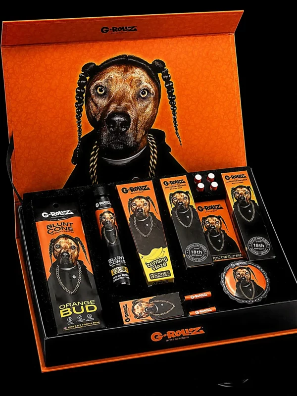 Coffret G-Rollz Pets Rock - fond noir studio, boutique Nature Lab