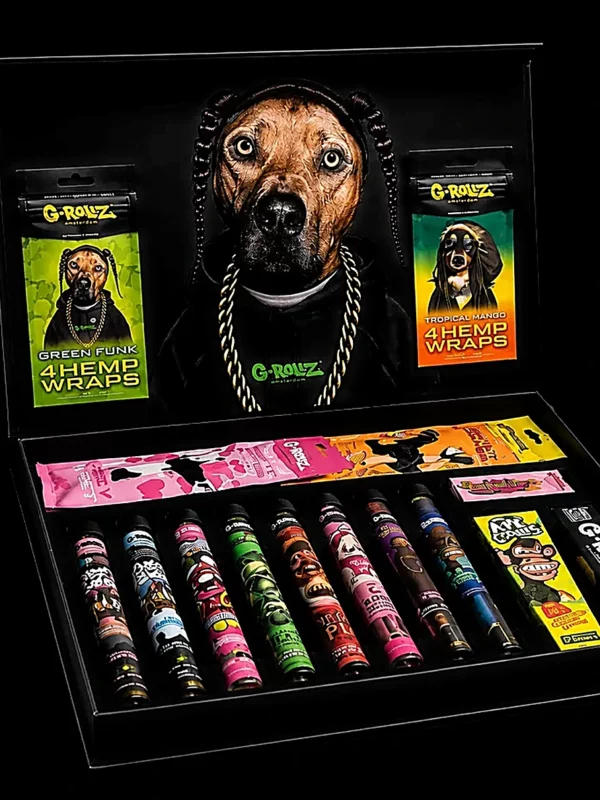 Coffret XXL G-Rollz Pets Rock - fond noir studio, boutique Nature Lab