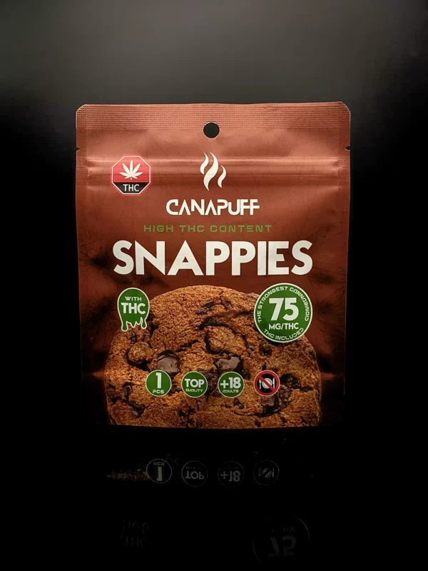 Cookie Snappies Delta-9 – 75mg - fond noir studio, boutique Nature Lab