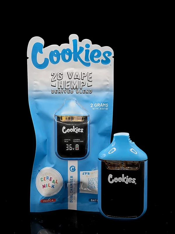 Cookies Dual Chamber 2G Cereal Milk / LPC - fond noir studio, boutique Nature Lab