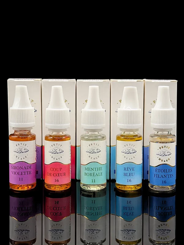 E-liquide Petit Nuage 10ml - fond noir studio, boutique Nature Lab