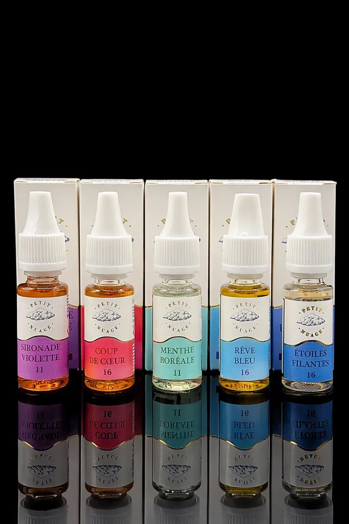E-liquide Petit Nuage 10ml - fond noir studio, boutique Nature Lab
