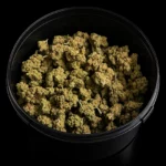Fleurs CBC Amnesia Haze en pot, vue d’ensemble des têtes, boutique Nature Lab