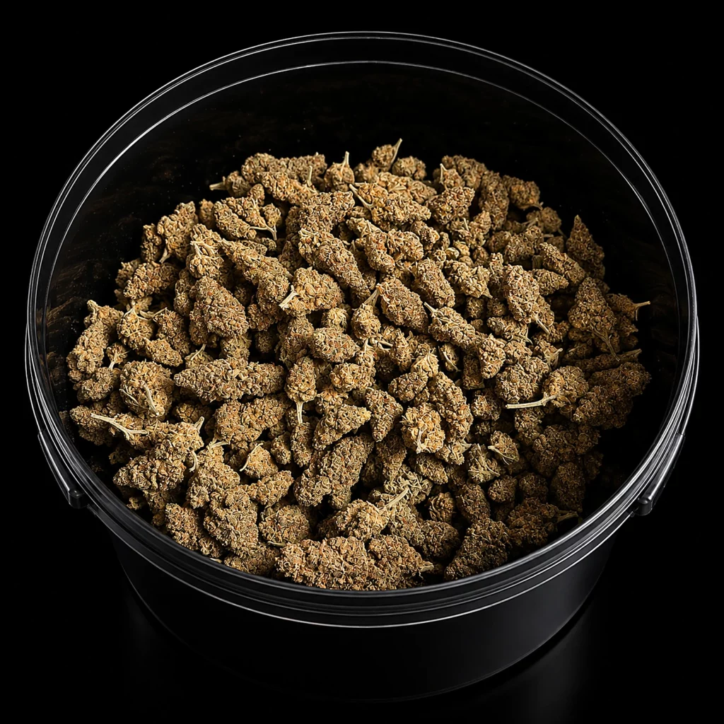 Fleurs CBC NYC Diesel en pot, vue d’ensemble des têtes, boutique Nature Lab