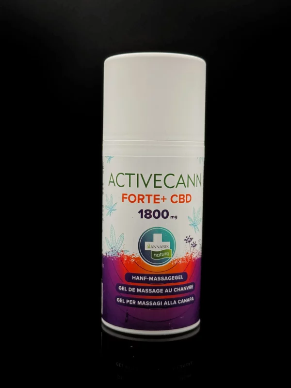Gel Activecann Forte CBD Airless – Annabis - fond noir studio, boutique Nature Lab