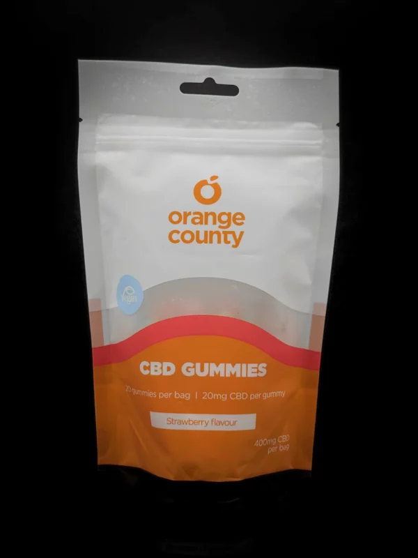 Gummies CBD Orange County Strawberry 400mg - fond noir studio, boutique Nature Lab