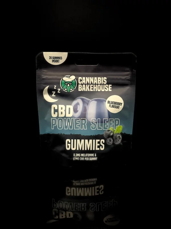 Gummies CBD Power Sleep Cannabis Bakehouse - fond noir studio, boutique Nature Lab