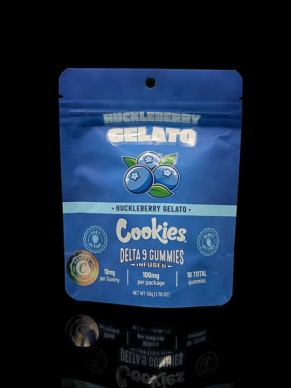 Gummies THC Delta-9 Huckleberry Cookies - fond noir studio, boutique Nature Lab