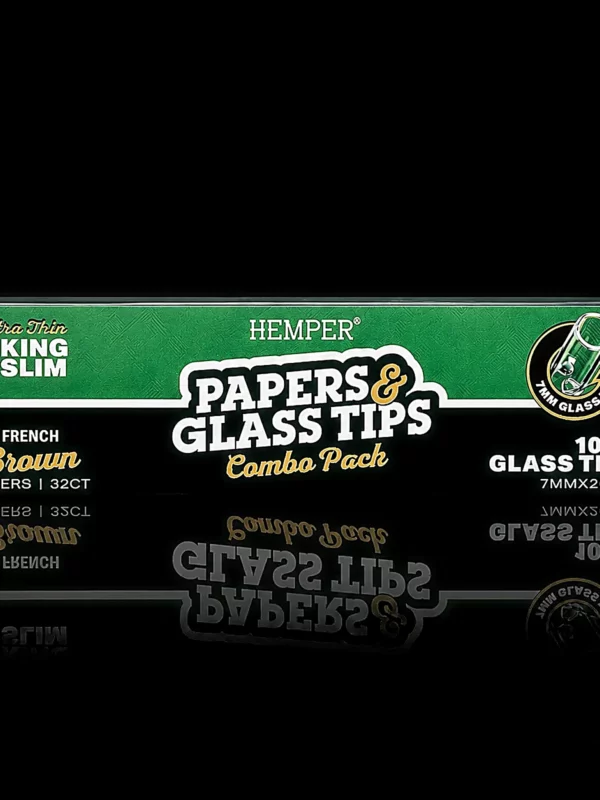 Papers & Glass Tips HEMPER - fond noir studio, boutique Nature Lab