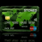 Pochon Smell-Proof G-Rollz Stoned Card - fond noir studio, boutique Nature Lab