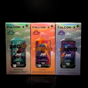 Puff JNR Falcon-X 28K - fond noir studio, boutique Nature Lab
