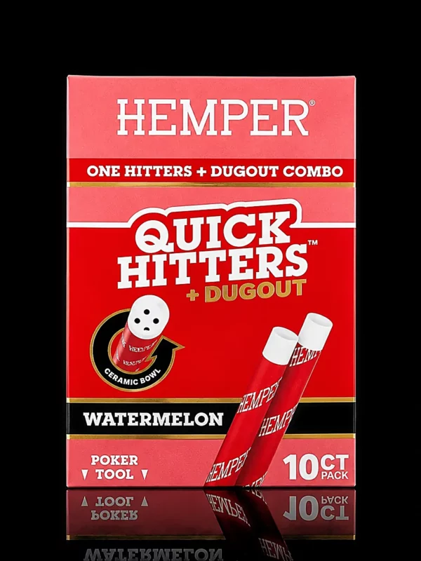 Quick Hitters + Dugout HEMPER - fond noir studio, boutique Nature Lab