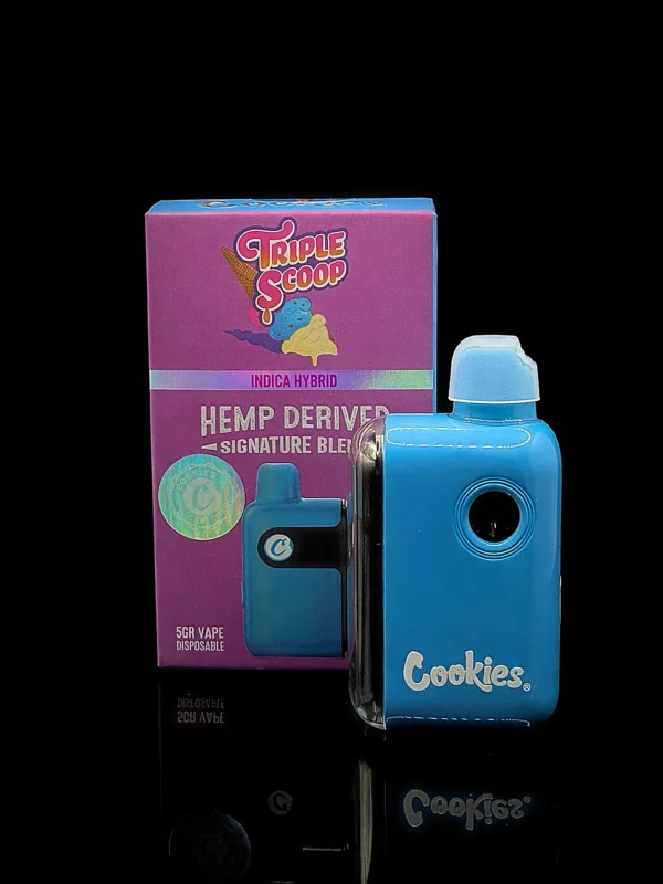 Vape Cookies Triple Scoop - fond noir studio, boutique Nature Lab