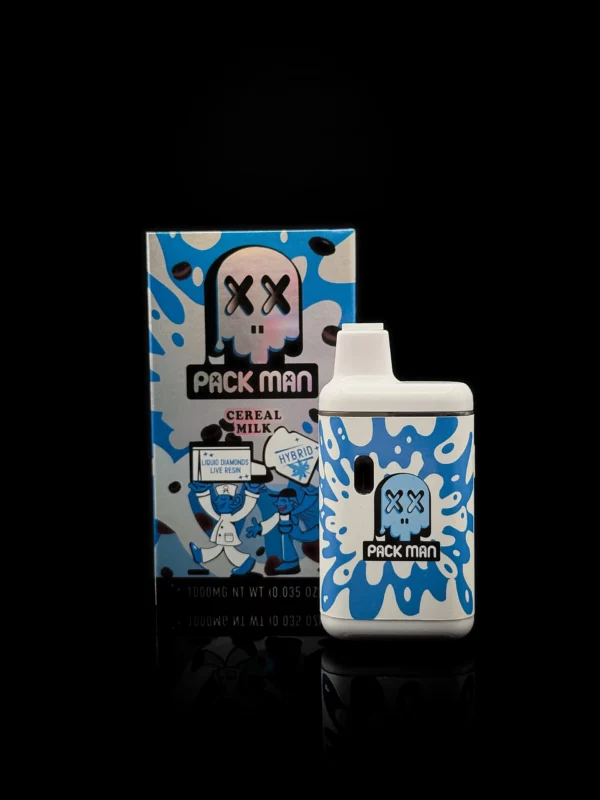 Vape Packman Live Resin CBC - fond noir studio, boutique Nature Lab