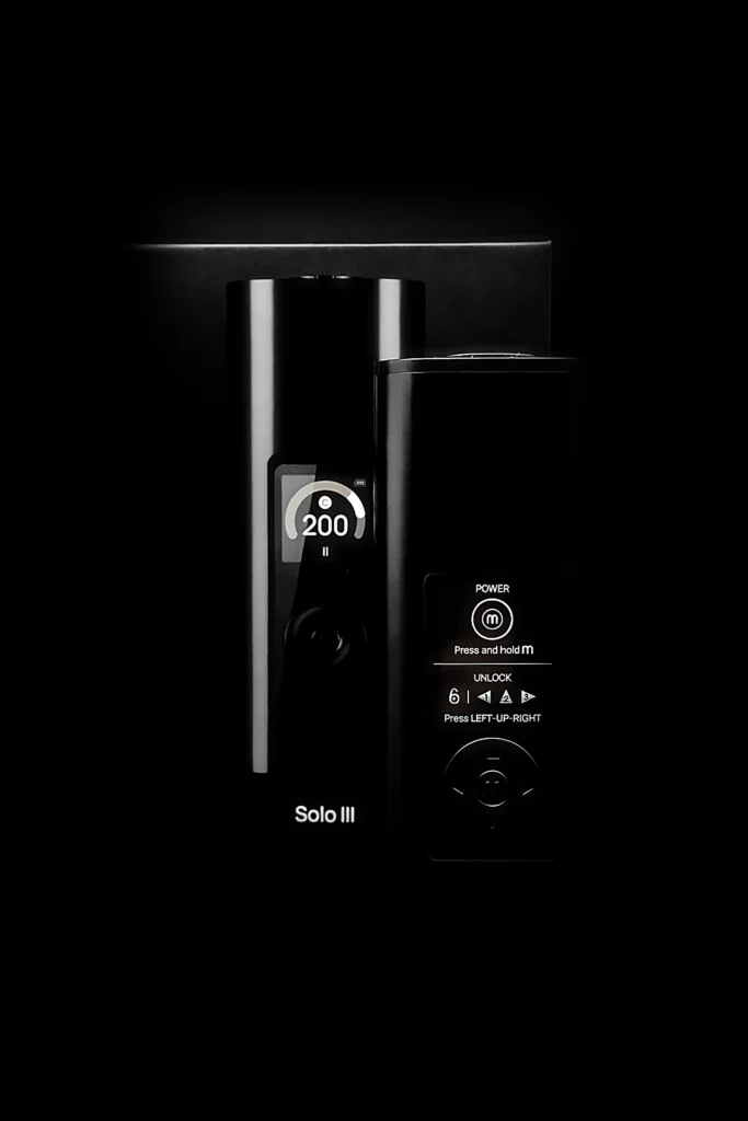 Vaporisateur Arizer Solo 3 V2 - fond noir studio, boutique Nature Lab