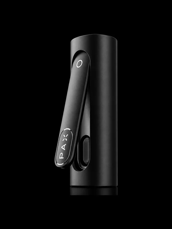 Vaporisateur PAX FLOW coloris onyx noir - fond noir studio, boutique Nature Lab
