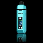 Vaporisateur Yocan Vane 2 coloris turquoise avec écran couleur - fond noir studio, boutique Nature Lab