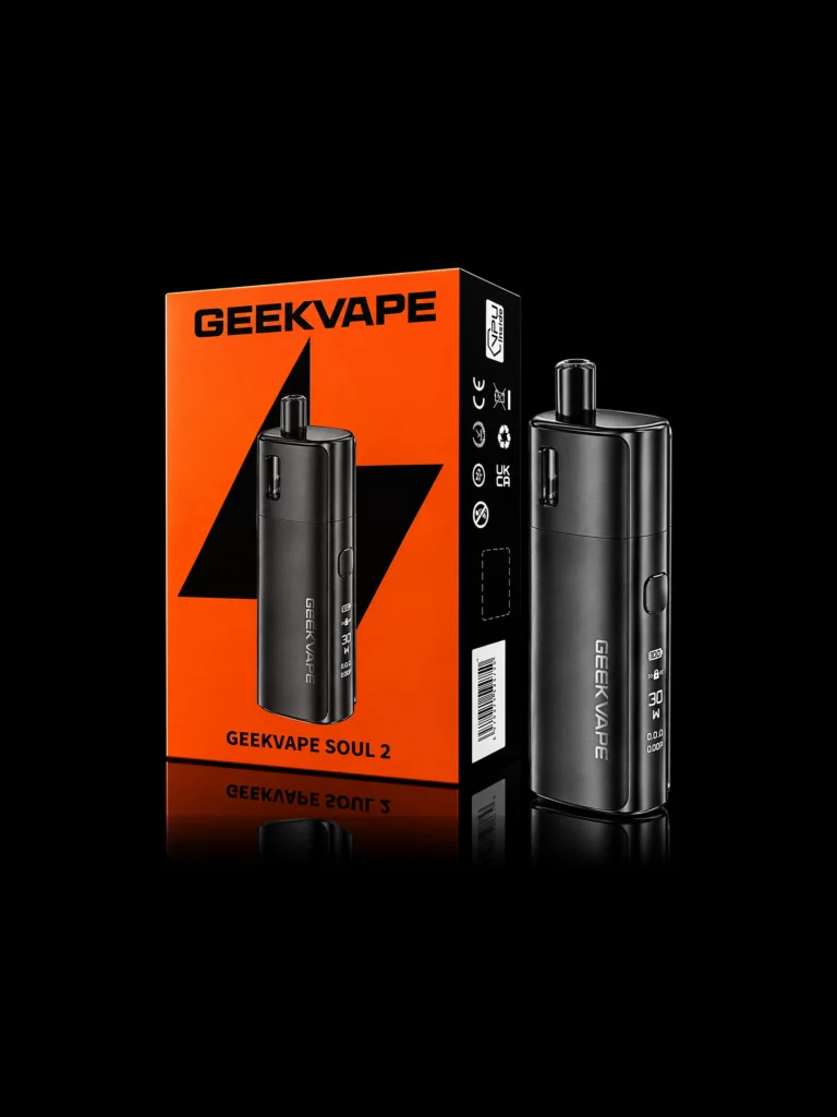 GeekVape Soul 2 Noir - fond noir studio, boutique Nature Lab