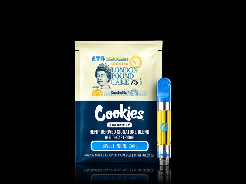 Cartouche Vape Pen Cookies Infused London Pound Cake, cartouche 510 - Nature Lab